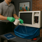 Window AC wet service